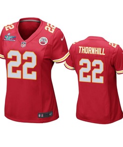 Juan Thornhill 22 Kansas City Chiefs Super Bowl LVII Game Jersey - Women Red