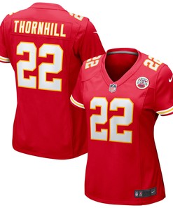 Juan Thornhill Kansas City Chiefs Womens Game Jersey - Red Nfl