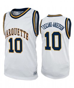 Juan Toscano-Anderson 10 Marquette Golden Eagles Alumni Uniform Jersey Commemorative Classic White