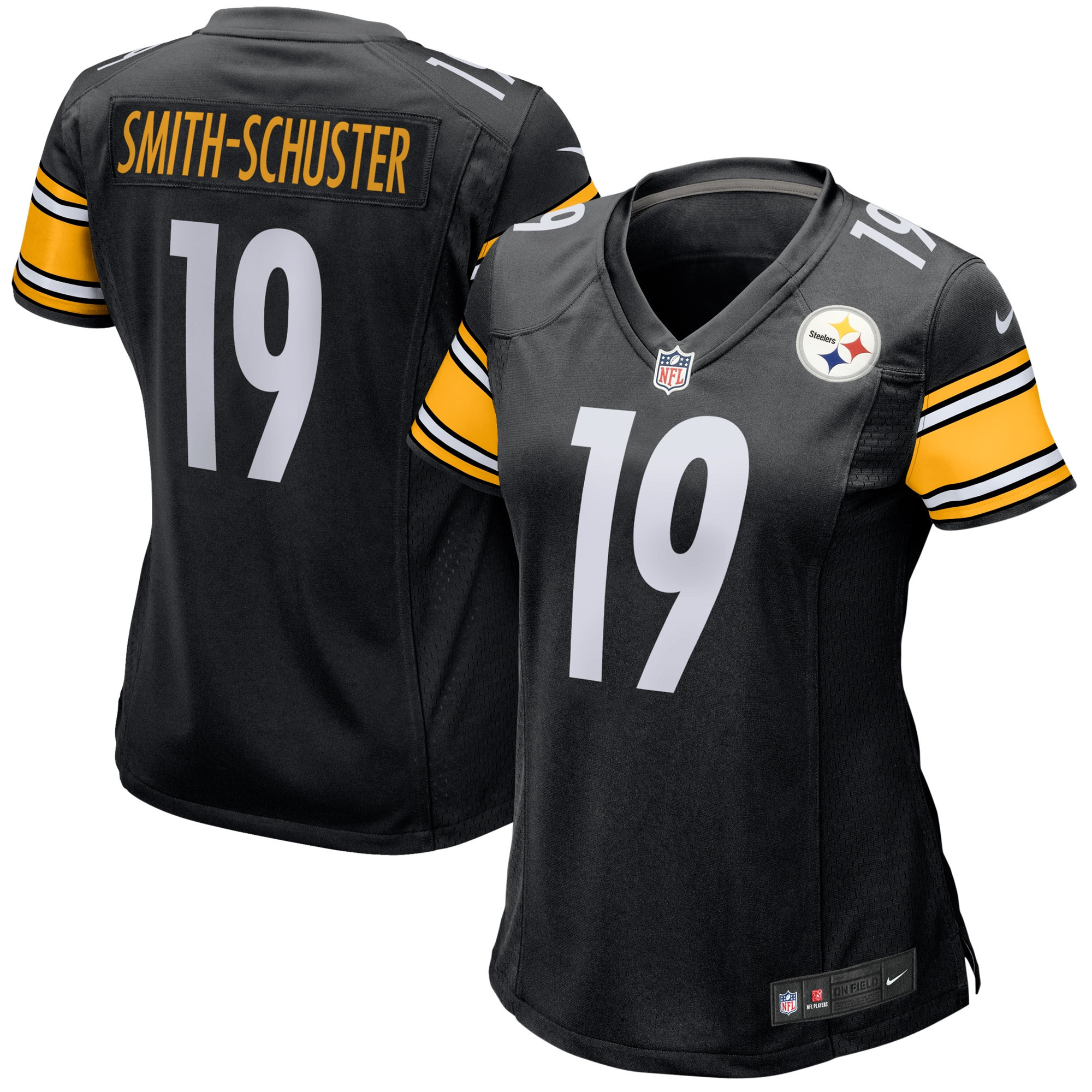 Juju Smith-schuster Pittsburgh Steelers Womens Game Player Jersey - Black Nfl