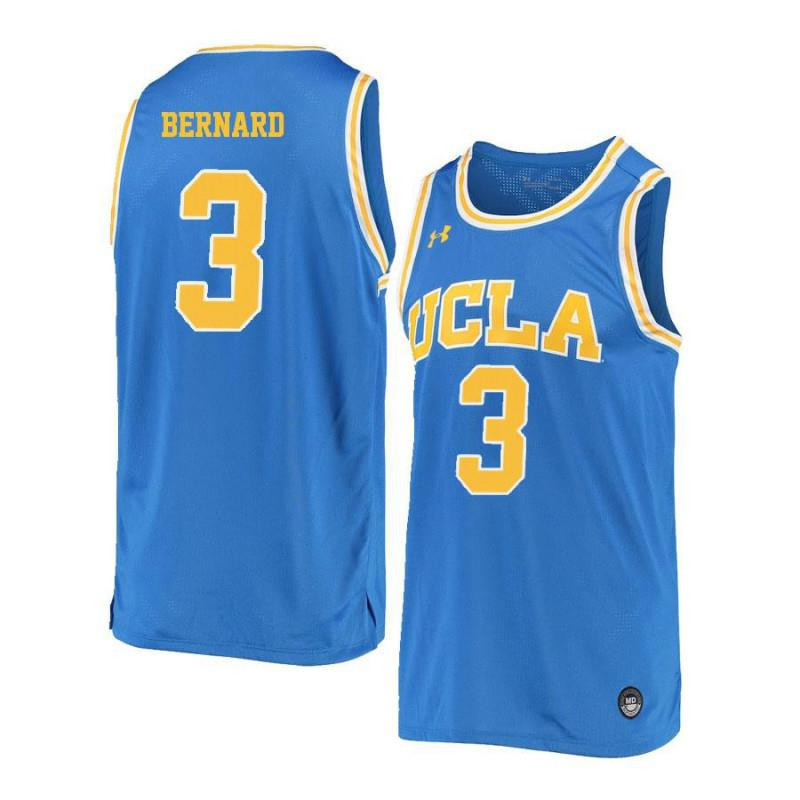 Jules Bernard 3 UCLA Bruins Retro Elite Basketball Men Jersey - Blue