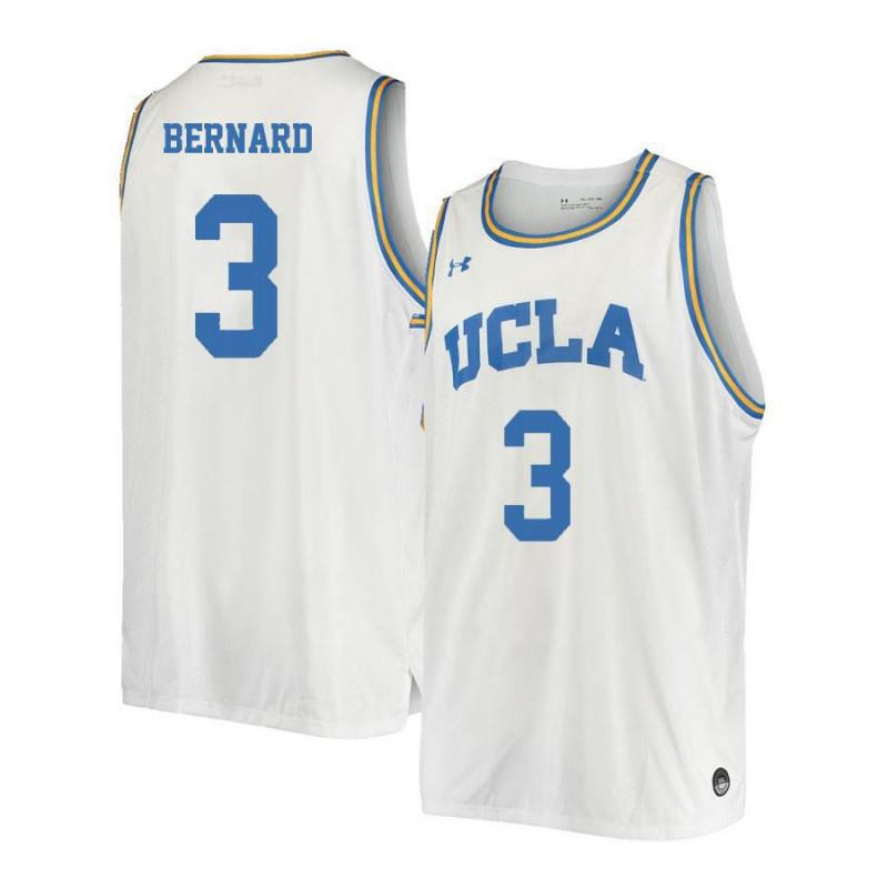 Jules Bernard 3 UCLA Bruins Retro Elite Basketball Men Jersey - White