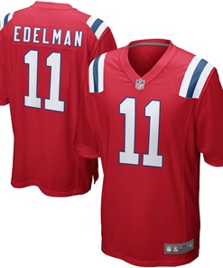 Julian Edelman New England Patriots Alternate Game Jersey - Red Nfl