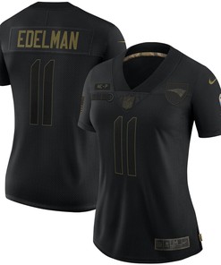 Julian Edelman New England Patriots Womens 2020 Salute To Service Limited Jersey - Black