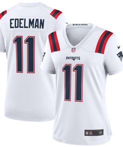 Julian Edelman New England Patriots Womens Team Game Jersey White Nfl