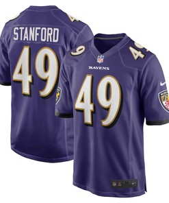 Julian Stanford 49 Baltimore Ravens Home Game Player Jersey - Purple