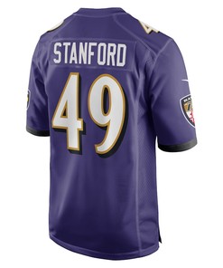 Julian Stanford 49 Baltimore Ravens Home Game Player Jersey - Purple