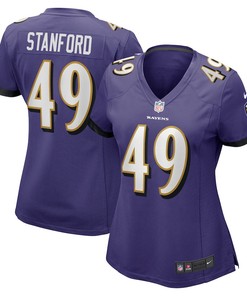 Julian Stanford Baltimore Ravens Women's Home Game Player Jersey - Purple