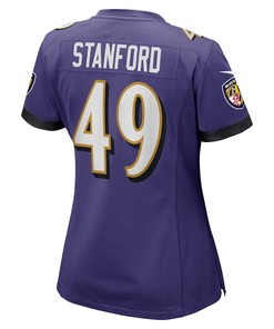 Julian Stanford Baltimore Ravens Women's Home Game Player Jersey - Purple