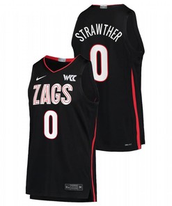 Julian Strawther 0 Gonzaga Bulldogs 2022 College Basketball Limited Men Jersey - Black