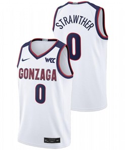 Julian Strawther 0 Gonzaga Bulldogs 2023 College Basketball Limited Men Jersey - White