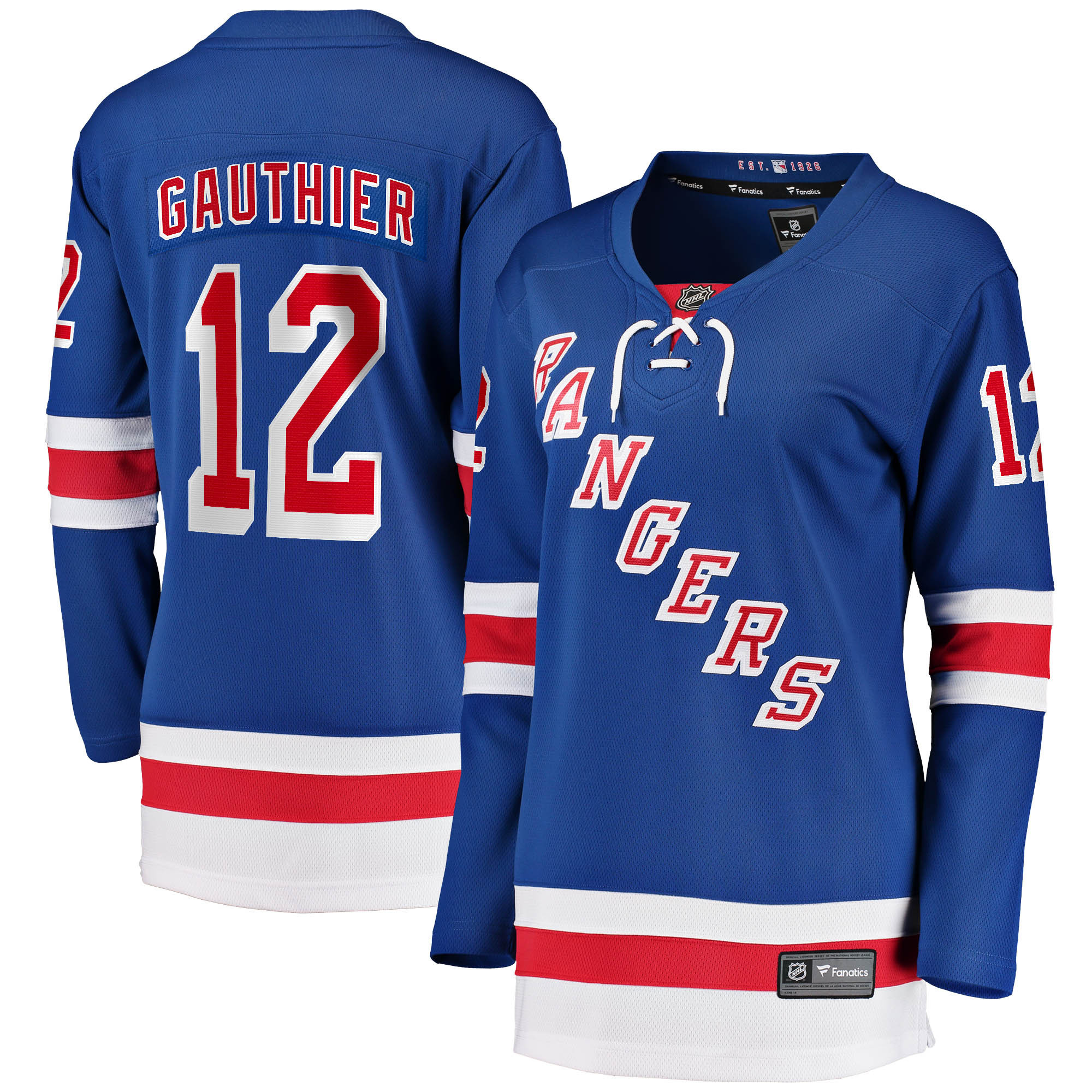 Julien Gauthier New York Rangers Fanatics Branded Womens 2017/18 Home Breakaway Jersey - Blue Nhl