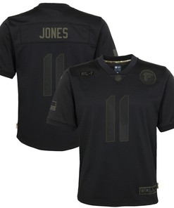 Julio Jones Atlanta Falcons Youth 2020 Salute To Service Game Jersey - Black