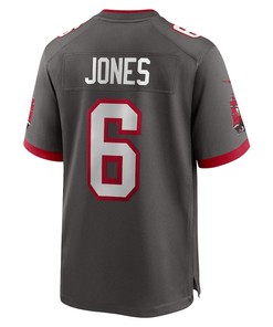 Julio Jones Tampa Bay Buccaneers Player Game Jersey - Pewter