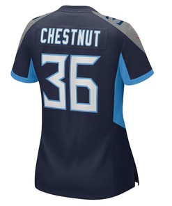 Julius Chestnut Tennessee Titans Women's Game Player Jersey - Navy