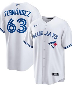 Junior Fernández 63 Toronto Blue Jays Home Jersey - White
