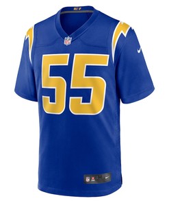 Junior Seau 55 Los Angeles Chargers Retired Player Alternate Game Jersey - Royal