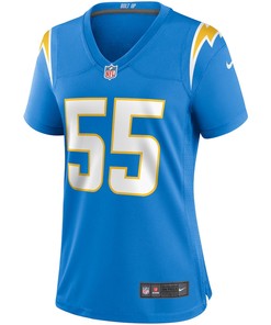 Junior Seau 55 Los Angeles Chargers Women's Game Retired Player Jersey - Powder Blue