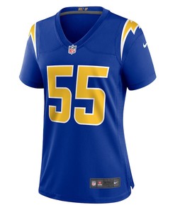 Junior Seau 55 Los Angeles Chargers Women's Retired Game Jersey - Royal