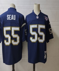 Junior Seau #55 Nfl 2020 Dark Blue Jersey