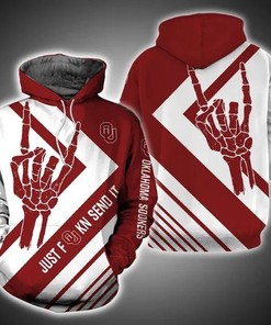 Just Send It Oklahoma Sooners 3D Hoodie Cool Oklahoma Sooners Gifts