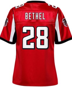 Justin Bethel Atlanta Falcons Nfl Pro Line Womens Player Jersey - Red
