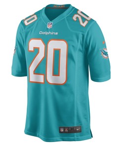 Justin Bethel Miami Dolphins Game Player Jersey - Aqua
