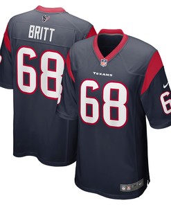 Justin Britt Houston Texans Game Jersey - Navy Nfl