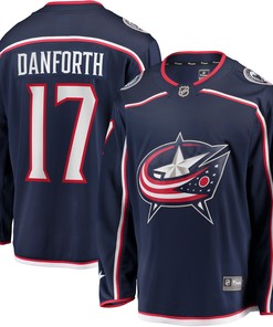Justin Danforth Columbus Blue Jackets Fanatics Branded Home Breakaway Player Jersey - Navy Nhl