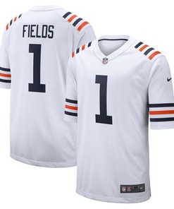 Justin Fields Chicago Bears 2021 Nfl Draft First Round Pick Alternate Classic Game Jersey - White Nfl