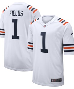 Justin Fields Chicago Bears Alternate Game Jersey - White Nfl