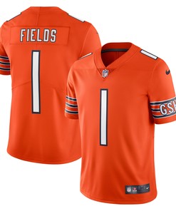 Justin Fields Chicago Bears Alternate Vapor Limited Jersey Orange Nfl
