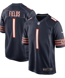 Justin Fields Chicago Bears Game Jersey - Navy Nfl
