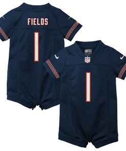 Justin Fields Chicago Bears Newborn & Infant Game Romper Jersey - Navy Nfl