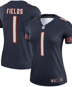Justin Fields Chicago Bears Womens Legend Jersey - Navy Nfl