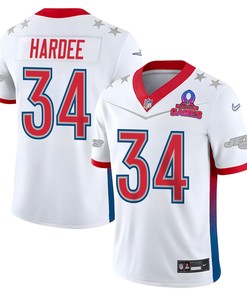 Justin Hardee 34 Jets Pro Bowl 2023 Patch Men Jersey - White