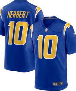 Justin Herbert 10 Los Angeles Chargers 2nd Alternate Game Jersey - Royal