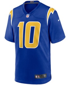 Justin Herbert 10 Los Angeles Chargers 2nd Alternate Game Jersey - Royal