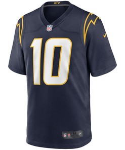 Justin Herbert 10 Los Angeles Chargers Alternate Game Jersey - Navy
