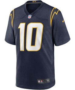 Justin Herbert 10 Los Angeles Chargers Game Jersey - Navy