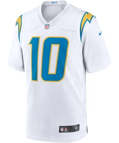 Justin Herbert 10 Los Angeles Chargers Game Jersey - White