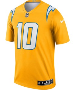 Justin Herbert 10 Los Angeles Chargers Inverted Legend Jersey - Gold