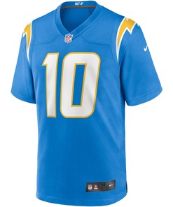 Justin Herbert 10 Los Angeles Chargers Player Game Jersey - Powder Blue