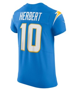 Justin Herbert 10 Los Angeles Chargers Vapor Elite Player Jersey - Powder Blue