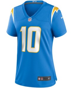 Justin Herbert 10 Los Angeles Chargers Women's Alternate Game Jersey - Navy