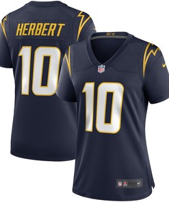 Justin Herbert 10 Los Angeles Chargers Women's Game Jersey - Navy