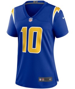 Justin Herbert 10 Los Angeles Chargers Women's Game Jersey - Royal