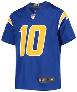 Justin Herbert 10 Los Angeles Chargers Youth Game Jersey - Royal