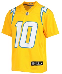 Justin Herbert 10 Los Angeles Chargers Youth Inverted Team Game Jersey - Gold