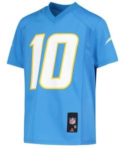 Justin Herbert 10 Los Angeles Chargers Youth Player Jersey - Powder Blue